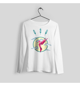 Brown bear printed sweater